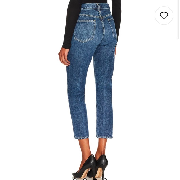 Agolde Blue Straight Leg Jeans - Picture 2 of 13